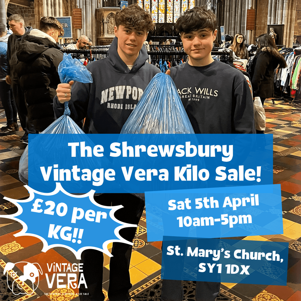 Shrewsbury - Vintage Kilo Sale! 5th April - VintageVera