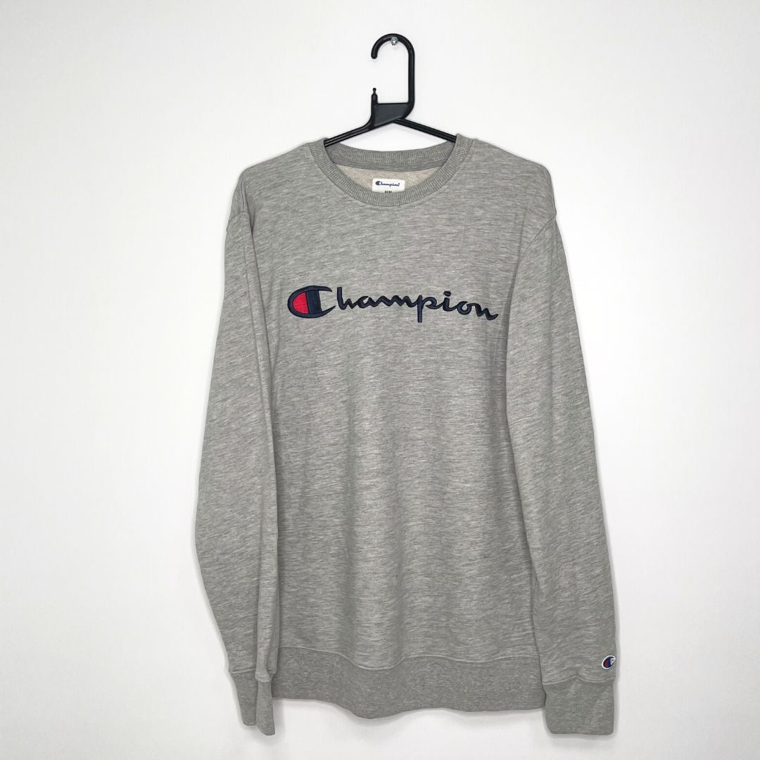 Champion stitched sales sweatshirt